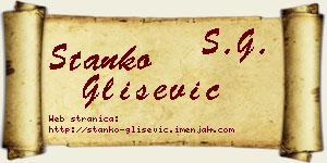 Stanko Glišević vizit kartica